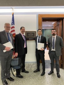 Charles Bourque, CAN VP, with Michael Heintz, Director of Advocacy & Training at SfN and fellow neuroadvocates on Capitol Hill