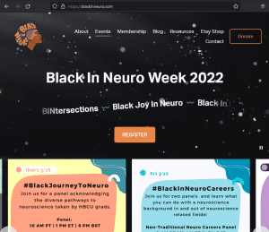 Black in neuro website