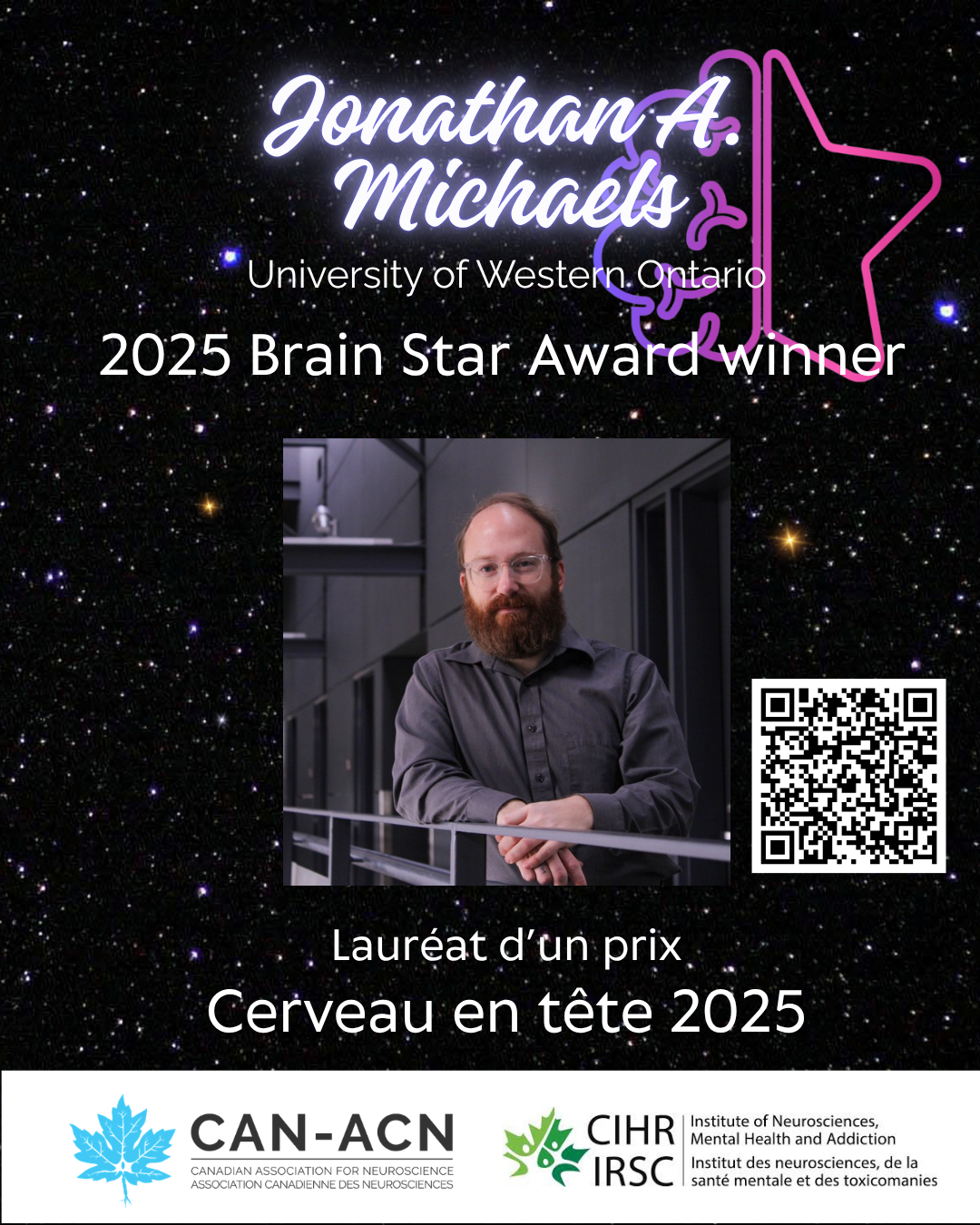 Jonathan A Michaels - Brain Star Award winner