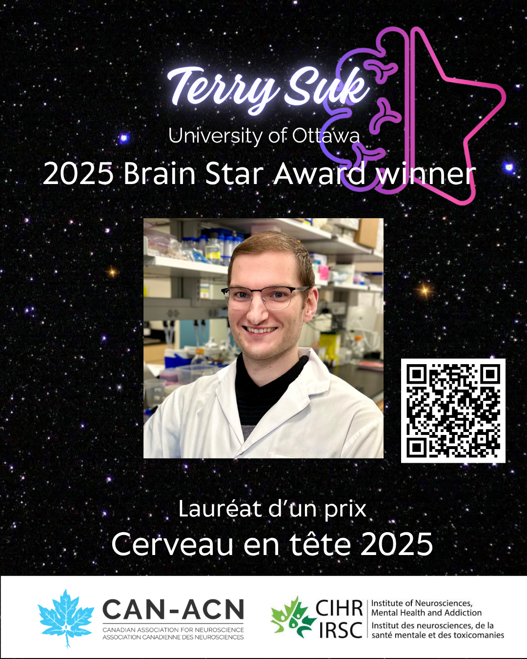 Brain Star Award winner feature: Terry Suk, University of Ottawa