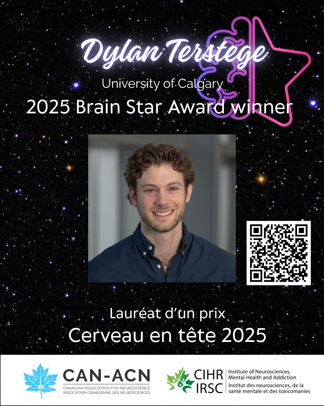 Dylan Terstege - Brain Star Award winner