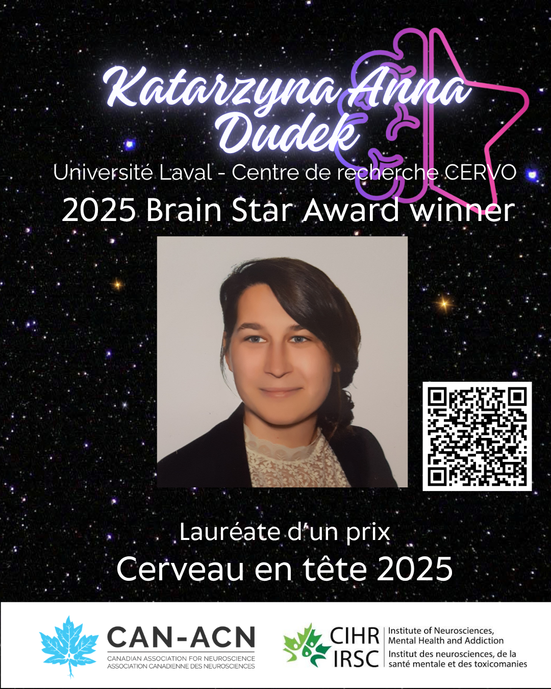Katarzyna Anna Dudek - Brain Star Award winner