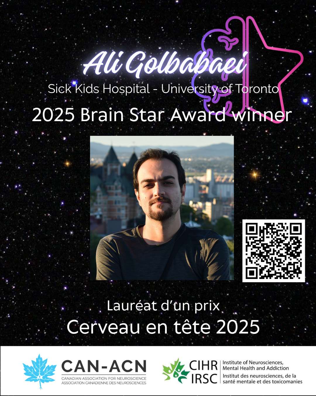 Ali Golbabaei - Brain Star award winner