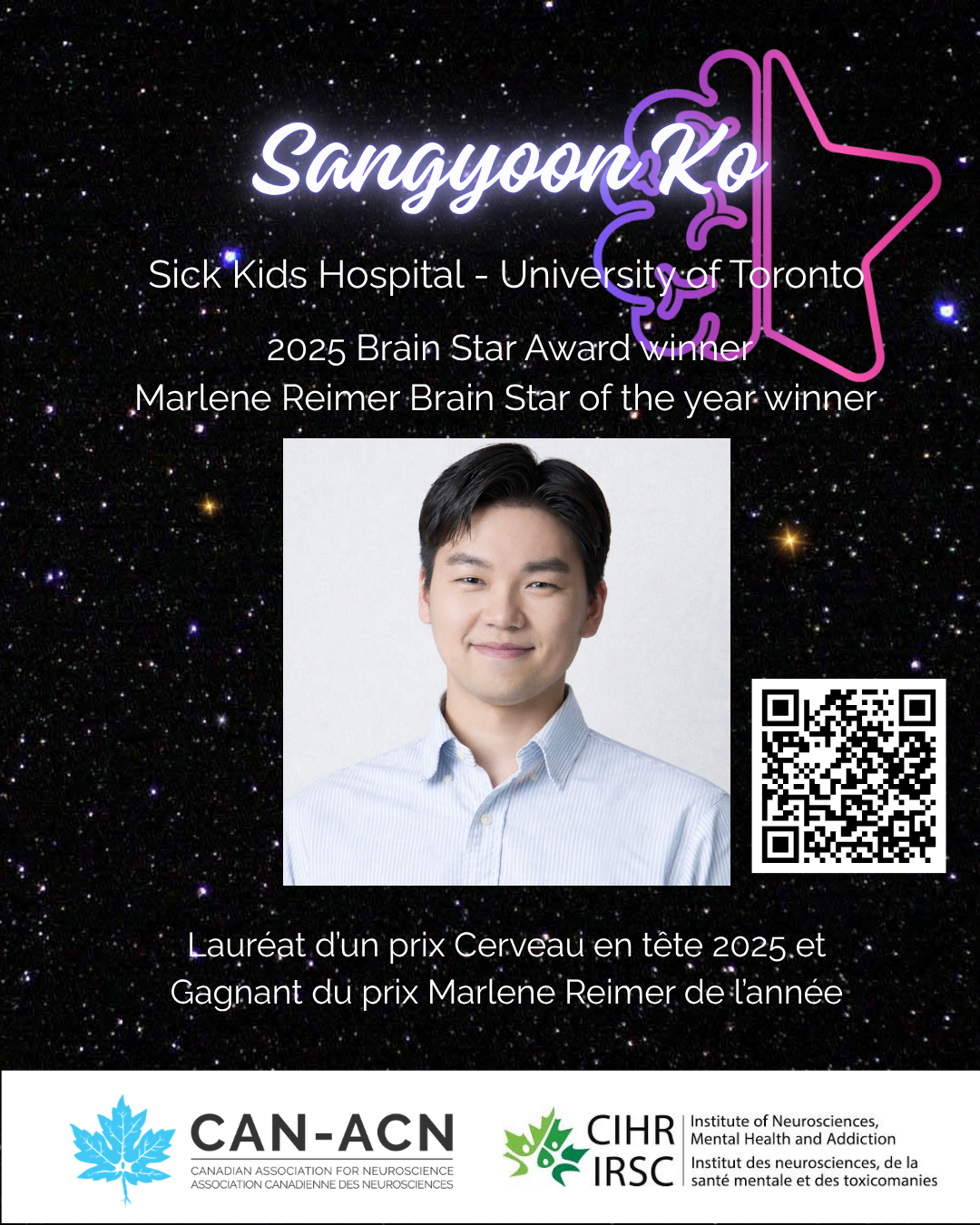 Sangyoon Ko - Brain Star Award winner