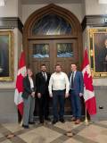 Julie Poupart, MP Fares Al Soud, Jarrad Perron, Derek Bowie